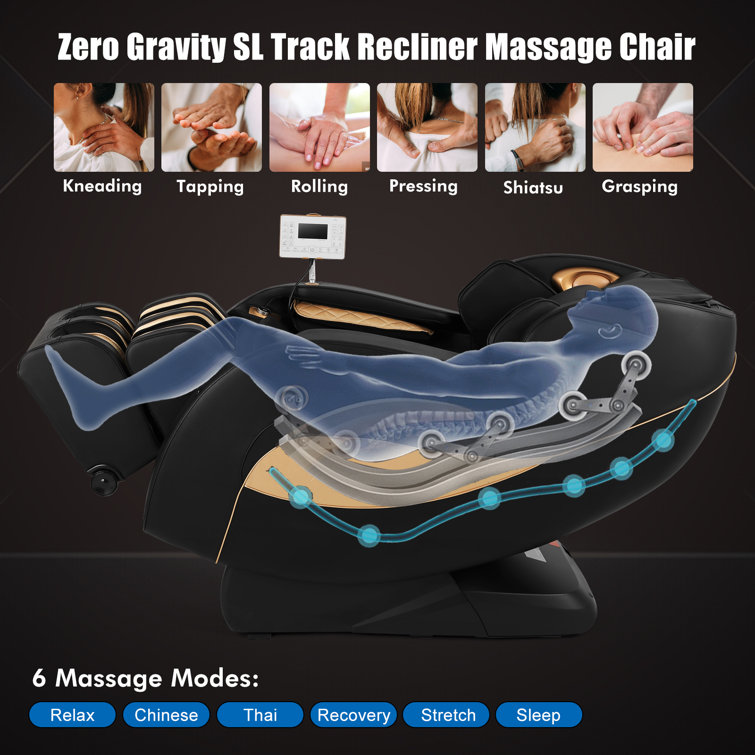 3d l track online massage chair